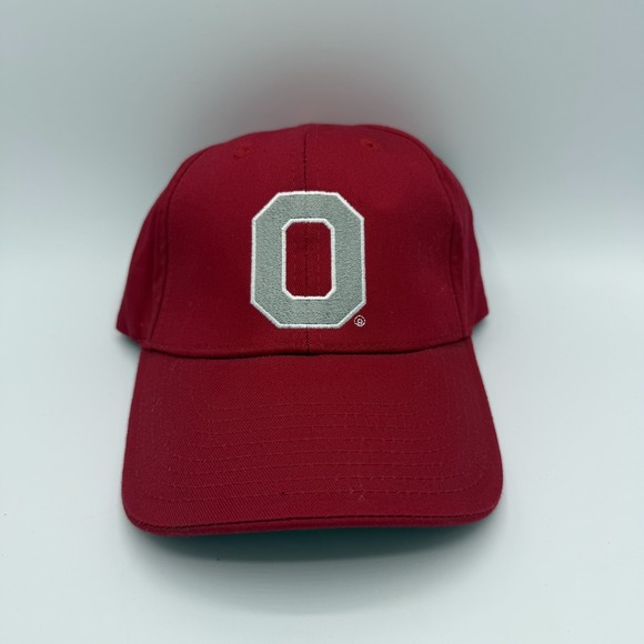 Ohio State Buckeyes red hat embroidered O logo Signatures adjustable cap - Picture 3 of 7